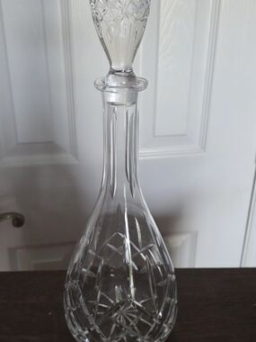 Crystal Cut Glass Decanter - Clear